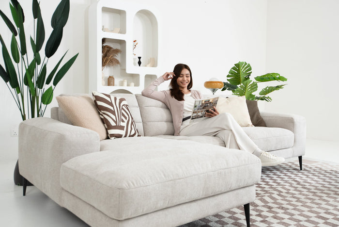 Newport Sofa sectional sofa comfortable modern design Spaze Furniture beige white best couch