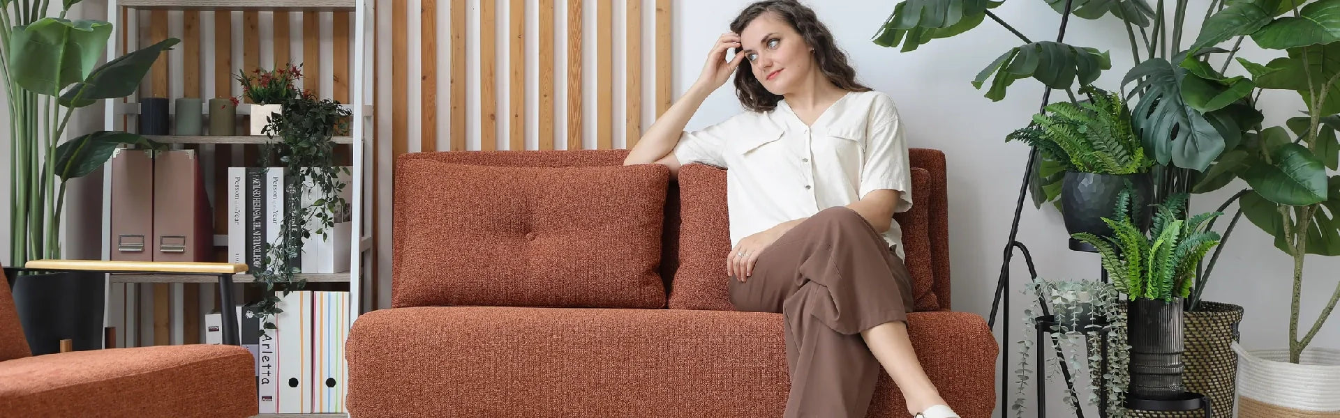 Orange Sleeper Sofa