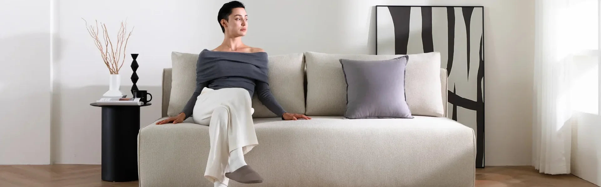 White Sofa Bed