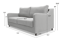 Noble 2 Seat Sofa Bed