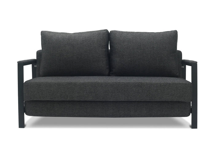 Alure 2 Seat Sofa Bed | Metal Black