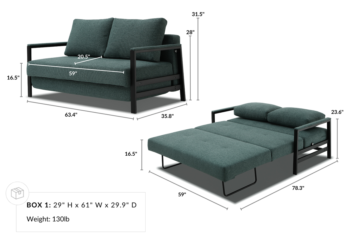 Alure 2 Seat Sofa Bed