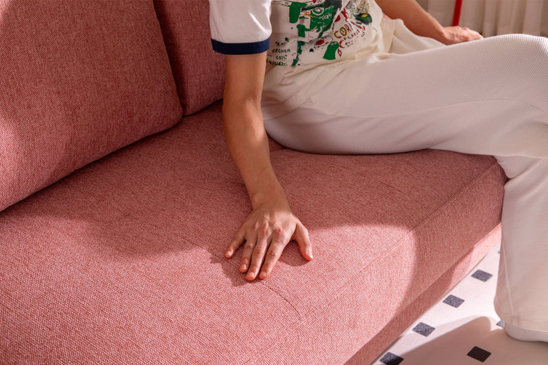 small spaces multi-functional queen-sized sleeper Sofa bed Comfortable sofa bed Best pull out couch armless pink furniture