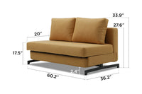 Bamton Armless Sofa Bed