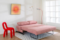 small spaces multi-functional queen-sized sleeper Sofa bed Comfortable sofa bed Best pull out couch armless pink Furniture