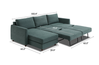 Bergen Sectional Sofa Bed With Storage