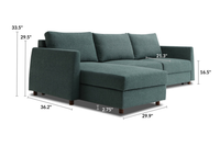 Bergen Sectional Sofa Bed With Storage
