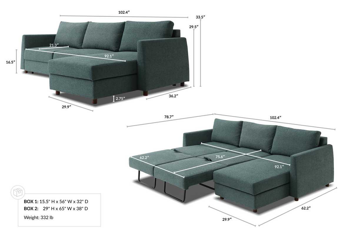 Bergen Sectional Sofa Bed