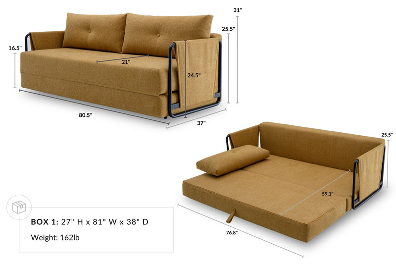 Berlin 3 Seat Sofa Bed
