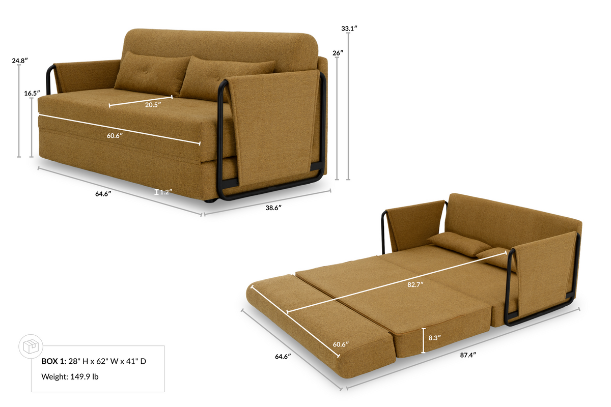 Breda 2 Seat Sofa Bed