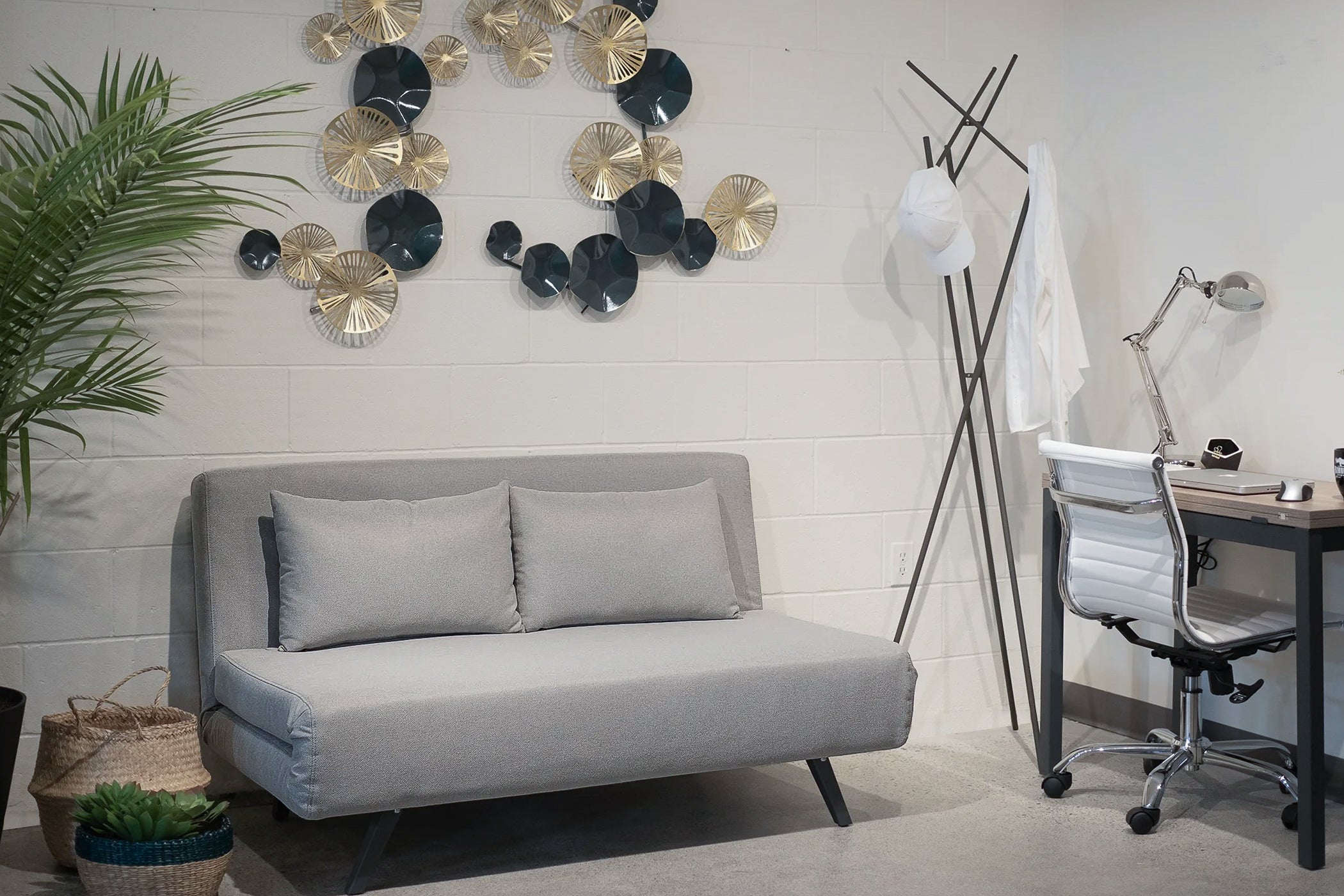 Armless sleeper sofa Loveseat sleeper Best sofa bed for small spaces Office sofa bed