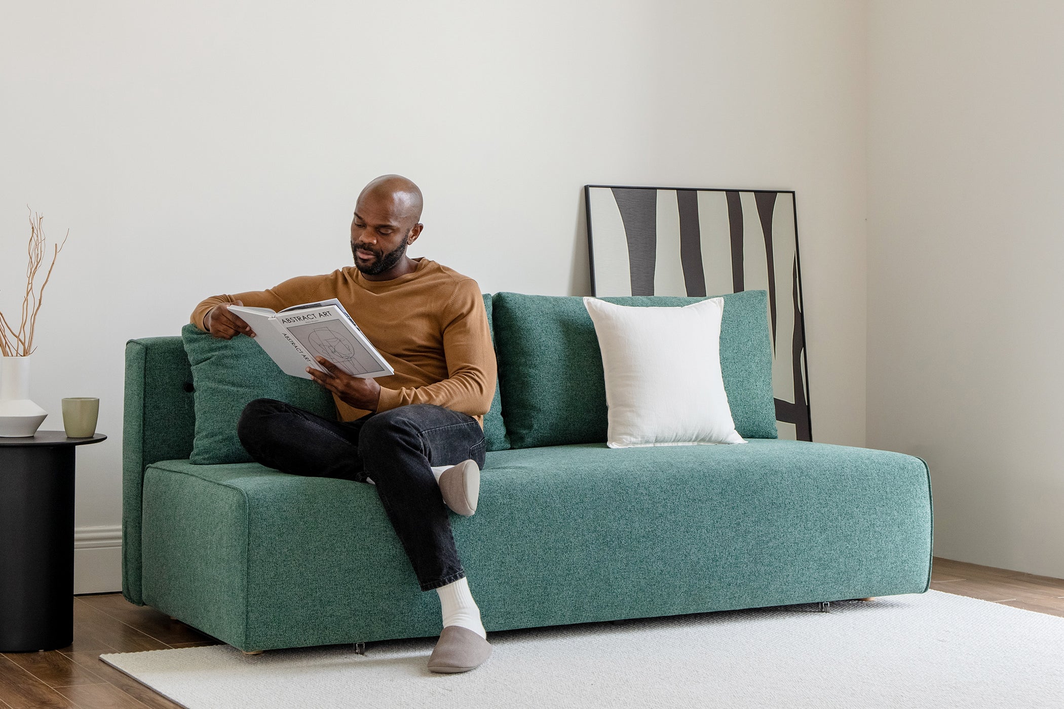 Duncan EmeraldGreen Lifestyle Model sofa bed