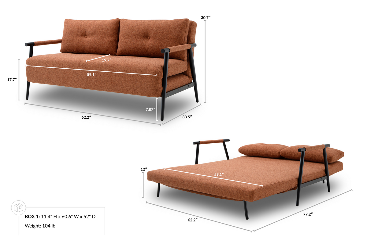 Jenner 2 Seat Sofa Bed
