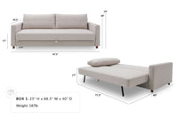 Luna 3 Seat Sofa Bed