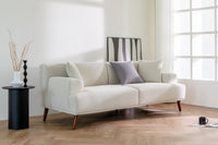 Mercury Sofa Spaze Furniture modern design comfortable wooden legs 2.5 seats Linen Like Fabric Living room furniture modern couch mid-century 