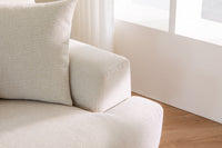 Mercury Sofa Spaze Furniture modern design comfortable wooden legs 2.5 seats Linen Like Fabric Living room furniture modern couch mid-century 