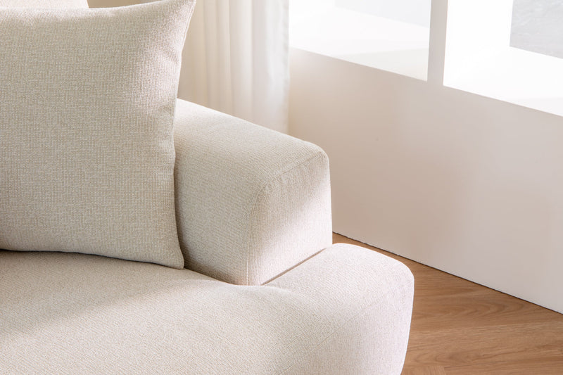 Mercury Sofa Spaze Furniture modern design comfortable wooden legs 2.5 seats Linen Like Fabric Living room furniture modern couch mid-century 