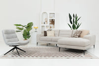  Sectional  Sofa Couch Comfortable  Furniture Seating Beige Soft Modern Design