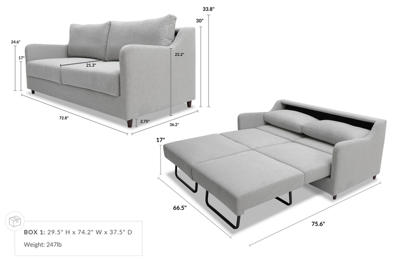 Noble 2 Seat Sofa Bed