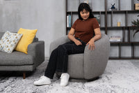 Occasional Chair accent chair chairs for living room chairs wooden lounge chairs modern living chairs armchair boucle fabric swivel chair 
