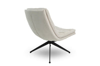 white armless occasional chair living room furniture comfortable chairs office chairs modern Swivel chair